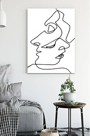 Yüzler Ve Suretler Dekoratif Kanvas Tablo