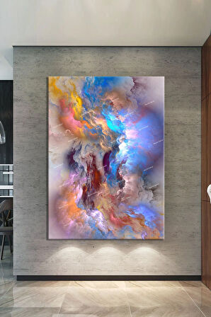 Renklerin Dansı Soyut Sanatsal Kanvas Tablo