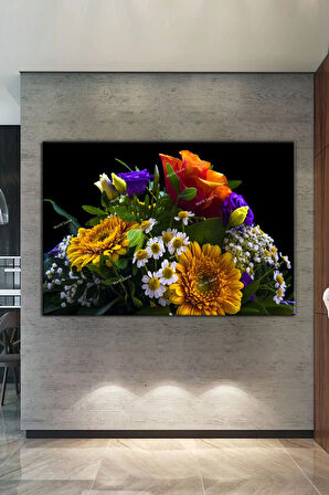 Çiçekler Dekoratif Kanvas Tablo
