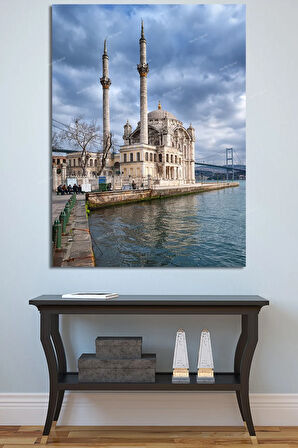 Ortaköy Camii Istanbul Şehir Manzara Kanvas Tablo