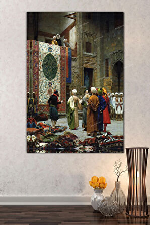 Jean Leon Gerome Halı Tüccarı Kanvas Tablo
