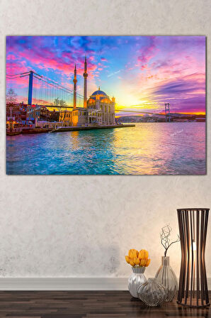 Ortaköy Caminde Gündoğumu Kanvas Tablo