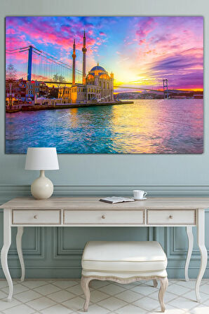 Ortaköy Caminde Gündoğumu Kanvas Tablo