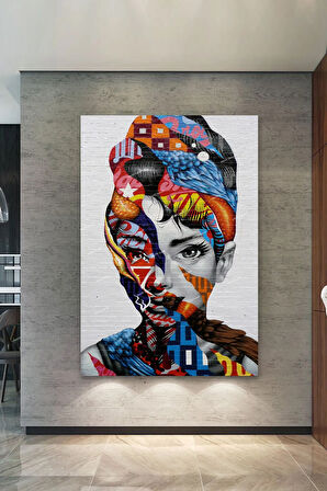 Woman Kadın Modern Sanatsal Dekoratif Kanvas Tablo