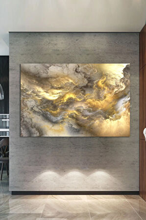 Soyut Sanatsal Kanvas Tablo Renk Ve Işık Dekoratif Tablo