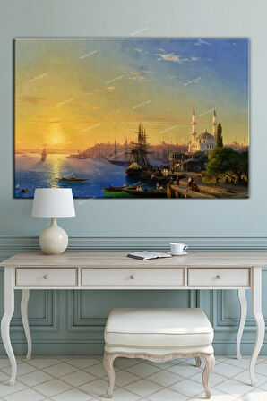 Ivan Aivazovsky Konstantinopolis Ve Boğaziçi Görünümü Kanvas Tablo