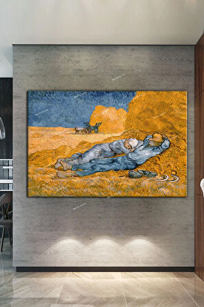 Vincent Van Gogh La Siesta Öğle Uykusu Kanvas Tablo