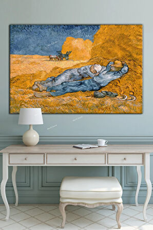 Vincent Van Gogh La Siesta Öğle Uykusu Kanvas Tablo