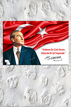 Atatürk Kanvas Tablo