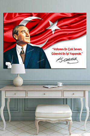 Atatürk Kanvas Tablo