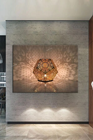 Yaşam Çiçeği Kutsal Geometri Sri Yantra Kanvas Tablo