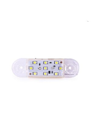 Beyaz Parmak Led Oval Led Lamba 10-Adet