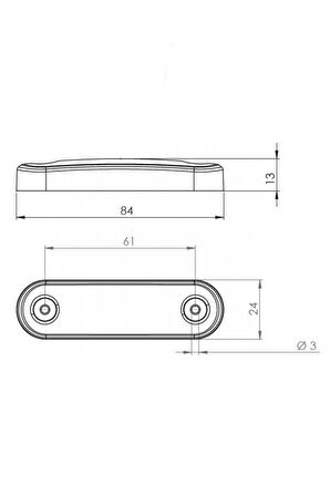 Mavi Parmak Led Oval Led Lamba 10-Adet