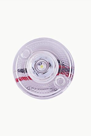 Mini Round Yuvarlak Led Lamba Tek Led Su Geçirmez 12/24 Volt Beyaz 5 Adet