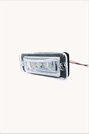 Mercedes Travego Plaka Led Lamba 6 Ledli 12-24 Volt Beyaz 2 Adet