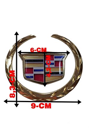 ETİKETÇİLERE ÖZEL CADİLLAC METAL DÖKÜM ARMA GOLD SARISI