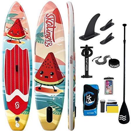 Watermelon 11'  335 Cm Sup Paddle Board Şişme Sörf Tahtası Ölçüleri Geniş Ve Dengeli