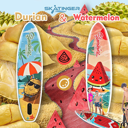 Watermelon 11'  335 Cm Sup Paddle Board Şişme Sörf Tahtası Ölçüleri Geniş Ve Dengeli