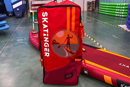 Lethe Boards Skatinger RED Chance Touring 350x82x15 cm Şişme Sörf Tahtası Full Set SUP Paddle Board