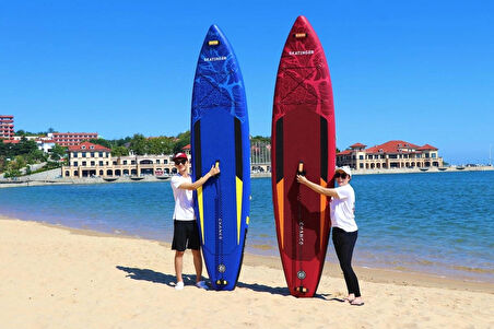 Lethe Boards Skatinger RED Chance Touring 350x82x15 cm Şişme Sörf Tahtası Full Set SUP Paddle Board
