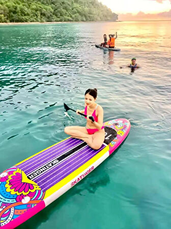 Circe Stand up Paddle Board 350 cm x 82 x 15 ultra geniş, dengeli ve hızlı Sup Şişme Sörf Tahtası