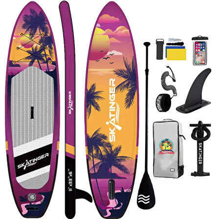 Lethe Boards SUNRISE SUP Board Skatinger 335 x 84 x 15 cm Tam Set Paddle Board