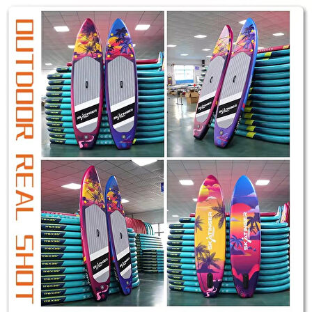 Sunset Sup Board Double Layer 335 x 84 x 15 cmPaddle Board Skatinger Şişme Sörf Tahtası Full Set
