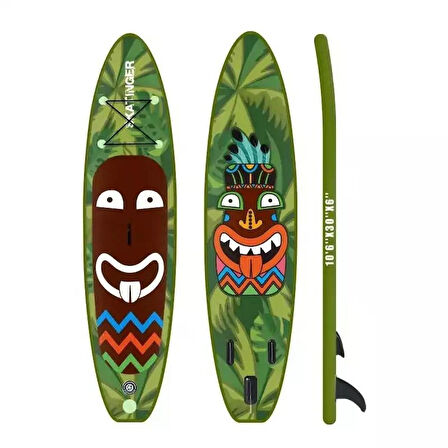 Crazy Tribe Şişme SUP Paddle Board Skatinger Ultra Dengeli Yoga-Gezi 335 x 86 x 15cm Tam Set