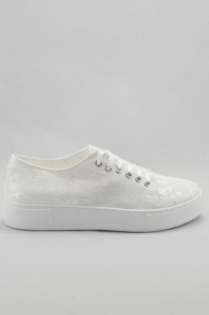 Kadın Moda Şık Beyaz Dolgu Topuklu Ayakkabı Topuklu Düğün Nişan Gece Abiye Ayakkabı