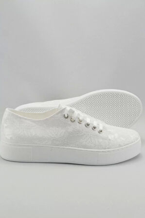 Kadın Moda Şık Beyaz Dolgu Topuklu Ayakkabı Topuklu Düğün Nişan Gece Abiye Ayakkabı