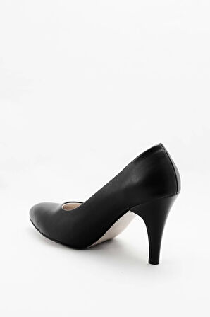 Kadın Moda Şık Siyah Klasik Topuklu Ayakkabı Topuklu Düğün Nişan Gece Abiye Ayakkabı