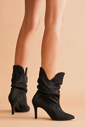 Kadın Elegant Ayakkabı Sivri Bot Özel Tasarım Abiye Ayakkabı