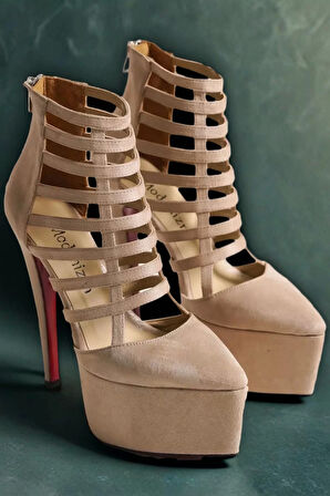 Kadın Elegant Ayakkabı Platform Topuklu Platform Ayakkabı Özel Tasarım Abiye Ayakkabı