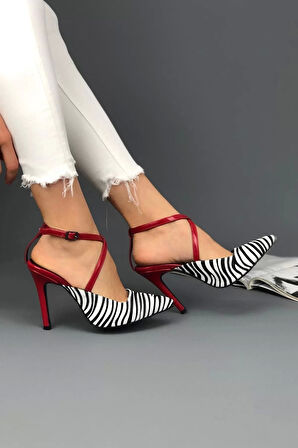 Kadın Elegant Ayakkabı İnce Topuklu Stiletto Ayakkabı Özel Tasarım Abiye Ayakkabı