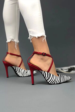 Kadın Elegant Ayakkabı İnce Topuklu Stiletto Ayakkabı Özel Tasarım Abiye Ayakkabı