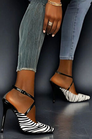Kadın Elegant Ayakkabı İnce Topuklu Stiletto Ayakkabı Özel Tasarım Abiye Ayakkabı