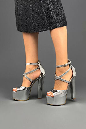 Kadın Elegant Ayakkabı Yüksek Topuklu Platform Ayakkabı Özel Tasarım Abiye Ayakkabı