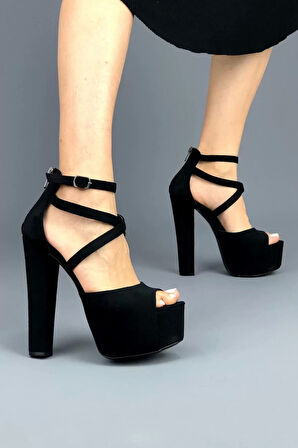 Kadın Elegant Ayakkabı Yüksek Topuklu Platform Ayakkabı Özel Tasarım Abiye Ayakkabı