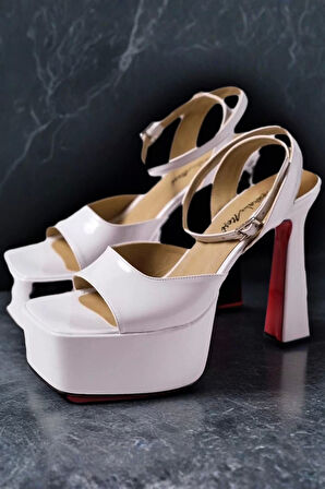 Kadın Elegant Ayakkabı Tasarım Platform Orta Topuk Ayakkabı Özel Tasarım Abiye Ayakkabı