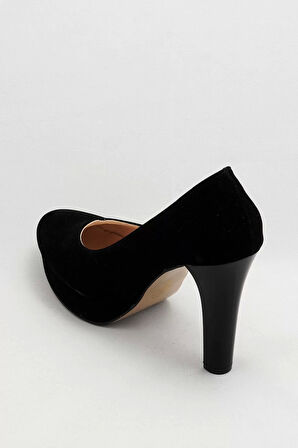 Kadın Moda Şık Siyah Klasik Topuklu Ayakkabı Topuklu Düğün Nişan Gece Abiye Ayakkabı