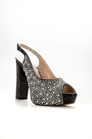 Kadın Moda Şık Gold Ayna Full Inci Taş Düğün Nişan Gece Abiye Ayakkabı