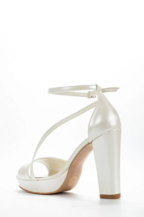 Kadın Moda Şık Sedef Cilt Zarif Tasarım Düğün Nişan Gece Abiye Ayakkabı