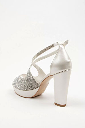 Kadın Moda Şık Gold Yüz Taş Zarif Tasarım Düğün Nişan Gece Abiye Ayakkabı