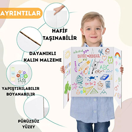 Beylini 3'lü Poster Kartonu Seti A4 Hediyeli Kesilebilir Dayanıklı Ev Iş Ofis Okul Sunum Kartonu 35x55