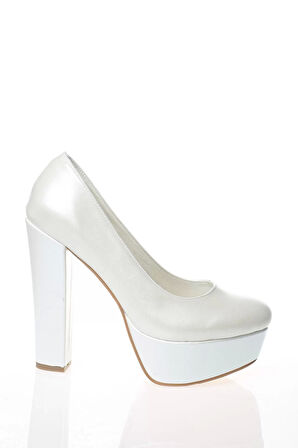 Kadın Moda Şık Sedef Cilt Topuklu Zarif Tasarım Yüksek Topuk Düğün Nişan Gece Abiye Ayakkabı