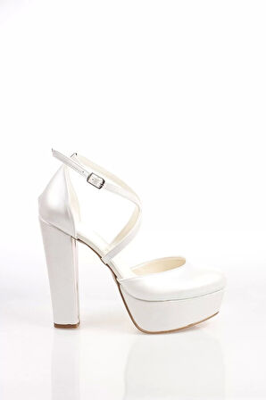 Kadın Moda Şık Sedef Cilt Topuklu Zarif Tasarım Yüksek Topuk Düğün Nişan Gece Abiye Ayakkabı