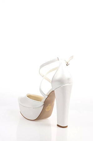 Kadın Moda Şık Sedef Cilt Topuklu Zarif Tasarım Yüksek Topuk Düğün Nişan Gece Abiye Ayakkabı