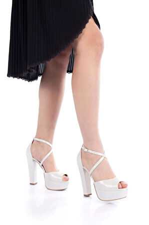Kadın Moda Şık Sedef Cilt Abiye Topuklu Ayakkabı Topuklu Düğün Nişan Gece Abiye Ayakkabı