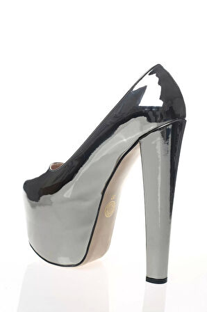 Kadın Moda Şık Gold Ayna Yüksek Topuk Topuklu Zarif Tasarım Düğün Nişan Gece Abiye Ayakkabı