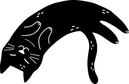 Uçan Kedi - Sevimli Kalp Burnu Baskılı Erkek Oversize Tişört